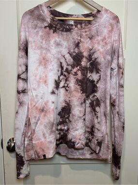 Glyder Lounge Long Sleeve Lightweight Tie Dye Sweatshirt - Size Small
